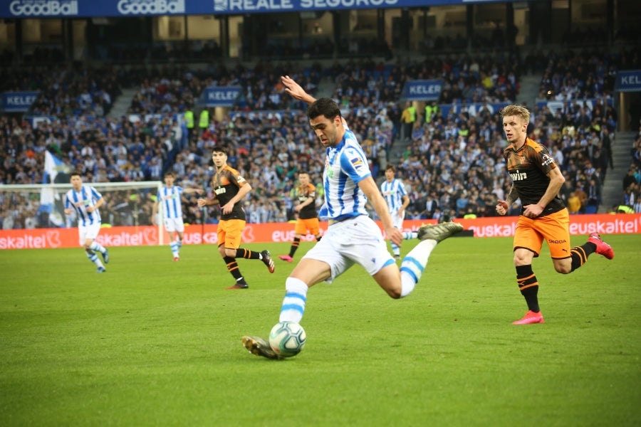 Fotos: Las mejores imágenes de la Real Sociedad contra frente al Valencia