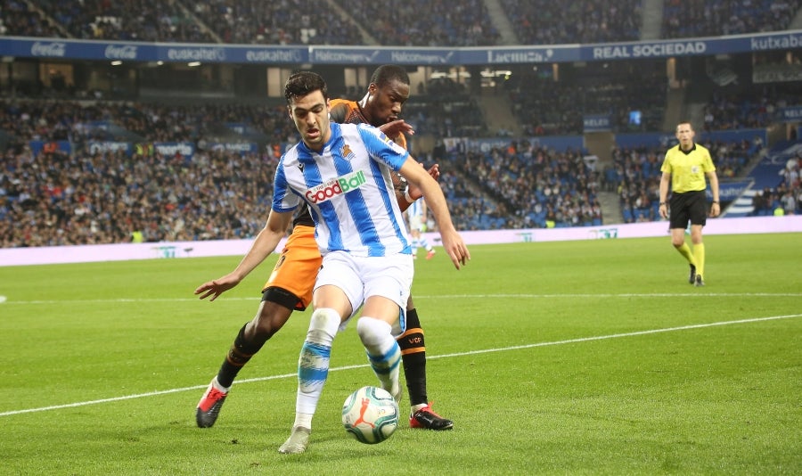 Fotos: Las mejores imágenes de la Real Sociedad contra frente al Valencia