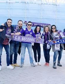 Imagen secundaria 2 - Medio millar de aficionados del Becerril disfrutan de San Sebastián