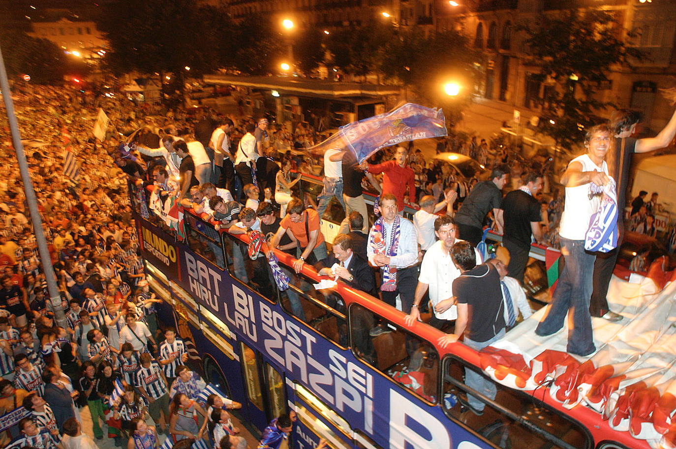 Fotos históricas de las celebraciones de la Real Sociedad