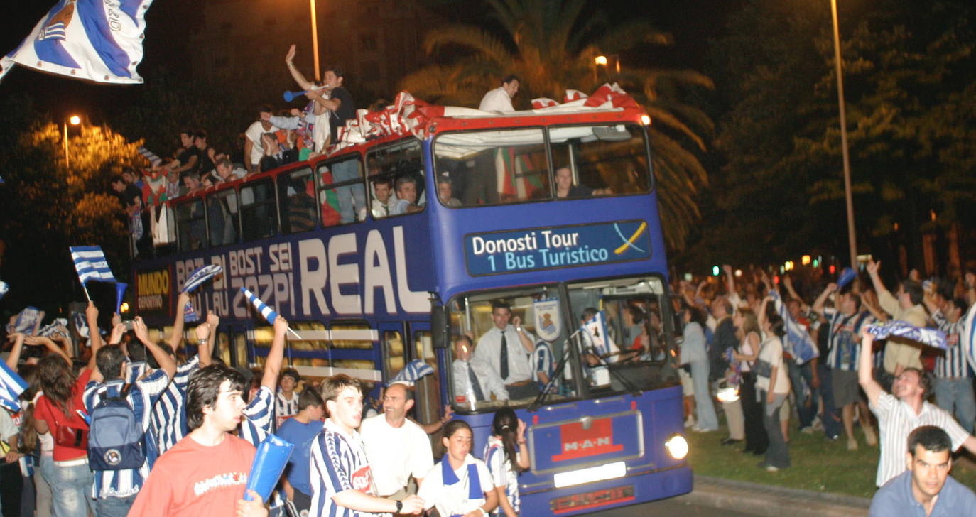 Fotos históricas de las celebraciones de la Real Sociedad