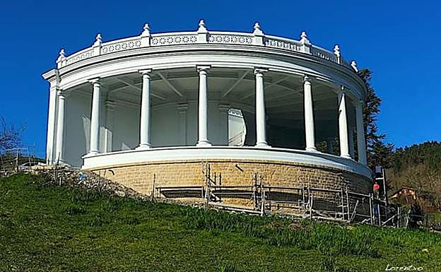 El torreón, ya totalmente rehabilitado, para disfrute de zarauztarras y visitantes. 