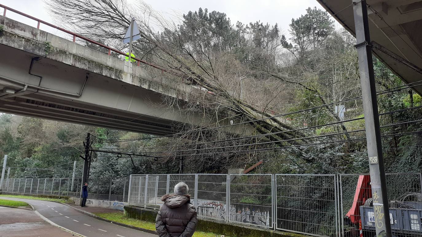 El temporal continúa azotando la costa, con fuerte oleaje y rachas de viento muy potentes que han alcanzado los 128 kilómetros por hora en zonas costeras, lo que han provocado afecciones.