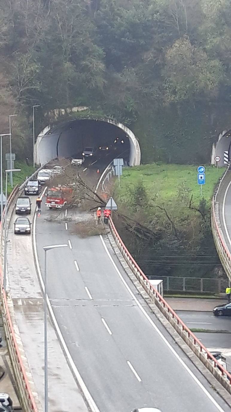 El temporal continúa azotando la costa, con fuerte oleaje y rachas de viento muy potentes que han alcanzado los 128 kilómetros por hora en zonas costeras, lo que han provocado afecciones.