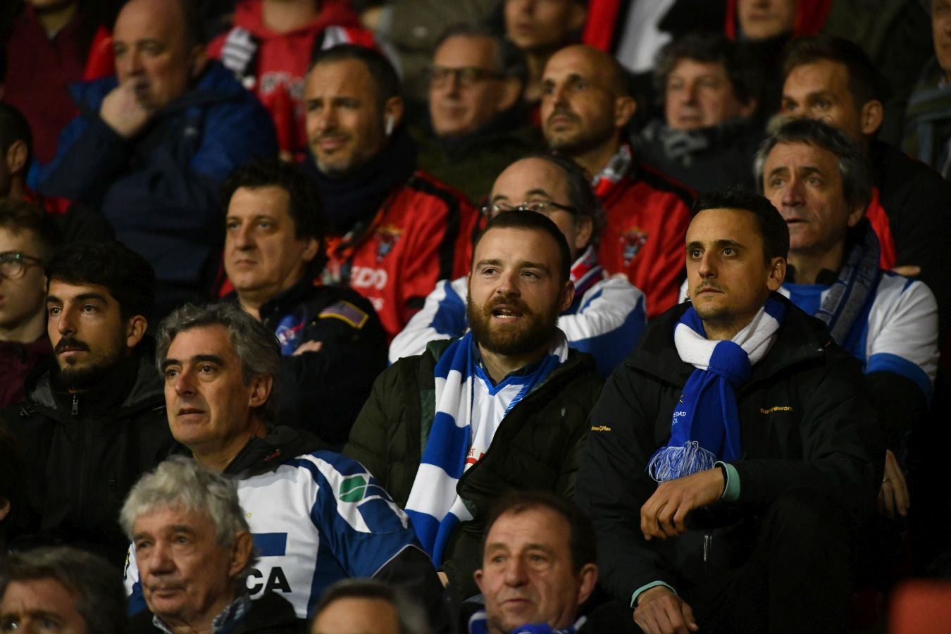 Ambientazo en Anduva para la vuelta de la semifinal de Copa entre Real Sociedad y Mirandés