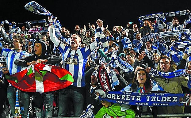 La afición realista disfrutó con la victoria de su equipo en Anduva y el pase a la final.