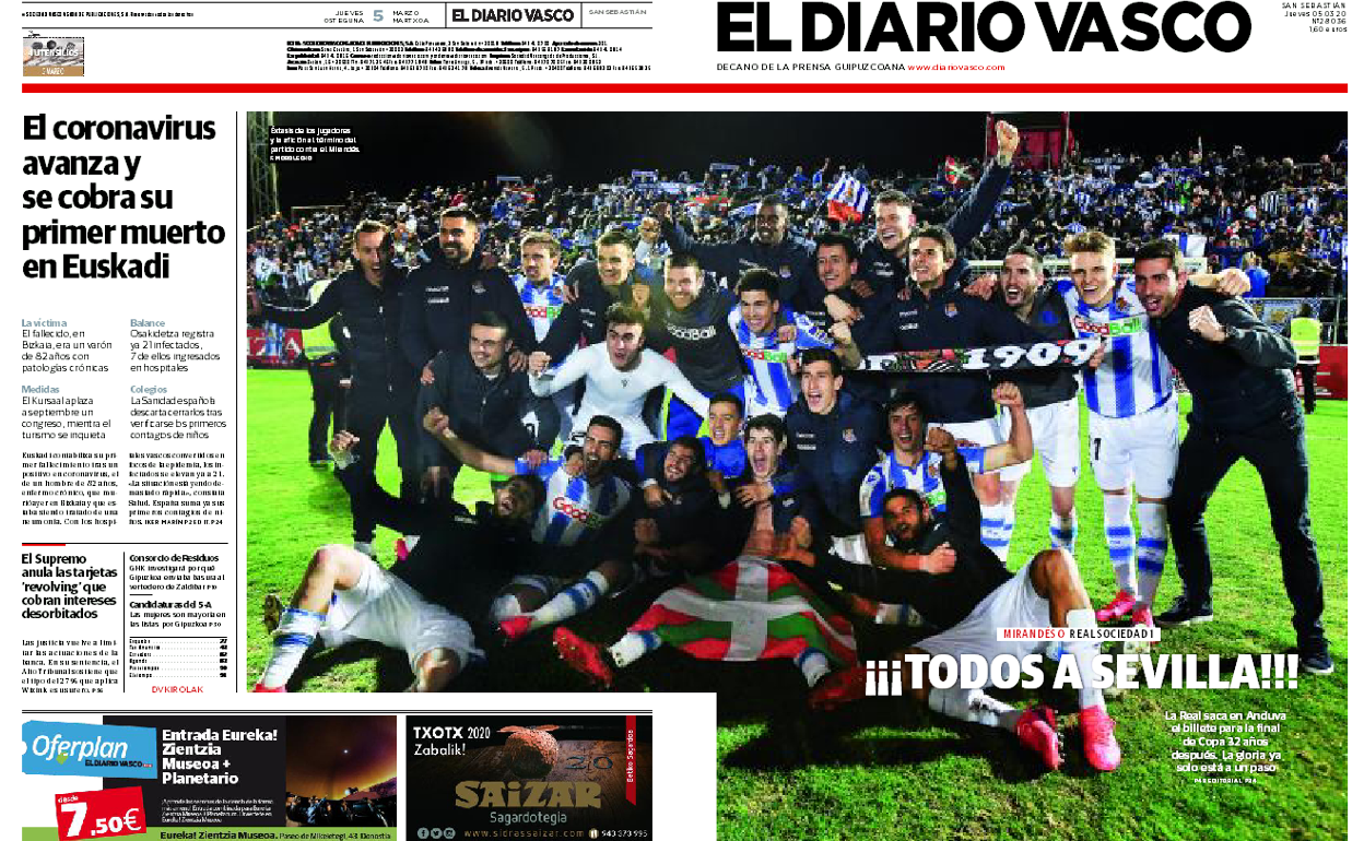 Especial | La Real Sociedad, a la final de la Copa del Rey