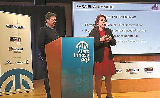 Andoni Begoña e Itziar León. 