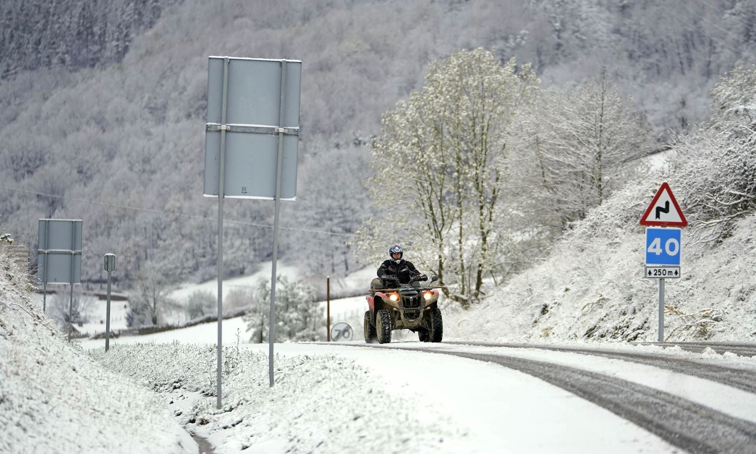 La nieve llega a Gipuzkoa