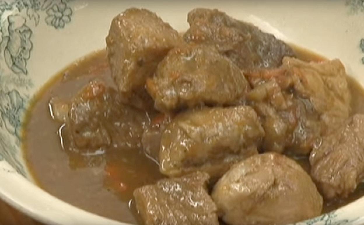 Cerdo guisado con sidra de David de Jorge