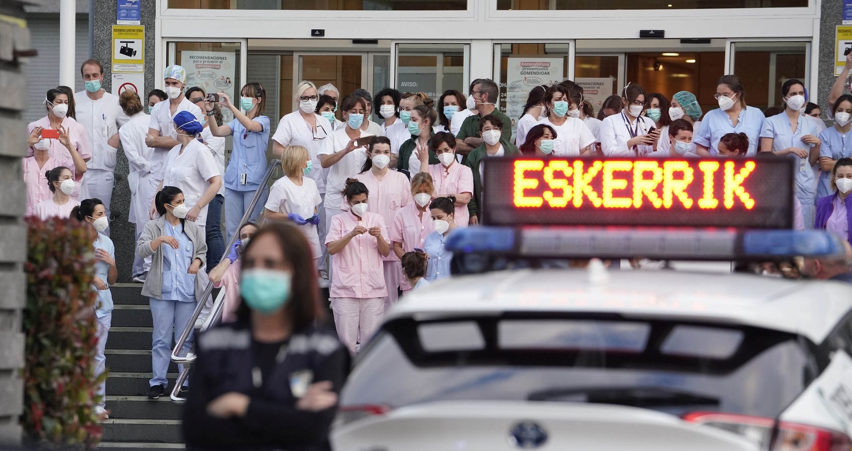 En marcha para homenajear a los sanitarios 