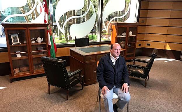 El presidente del PNV, Andoni Orturza, ha pronunciado su tradicional discurso de Aberri Eguna