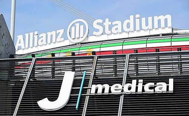 Entrada al centro médico de la Juventus. 