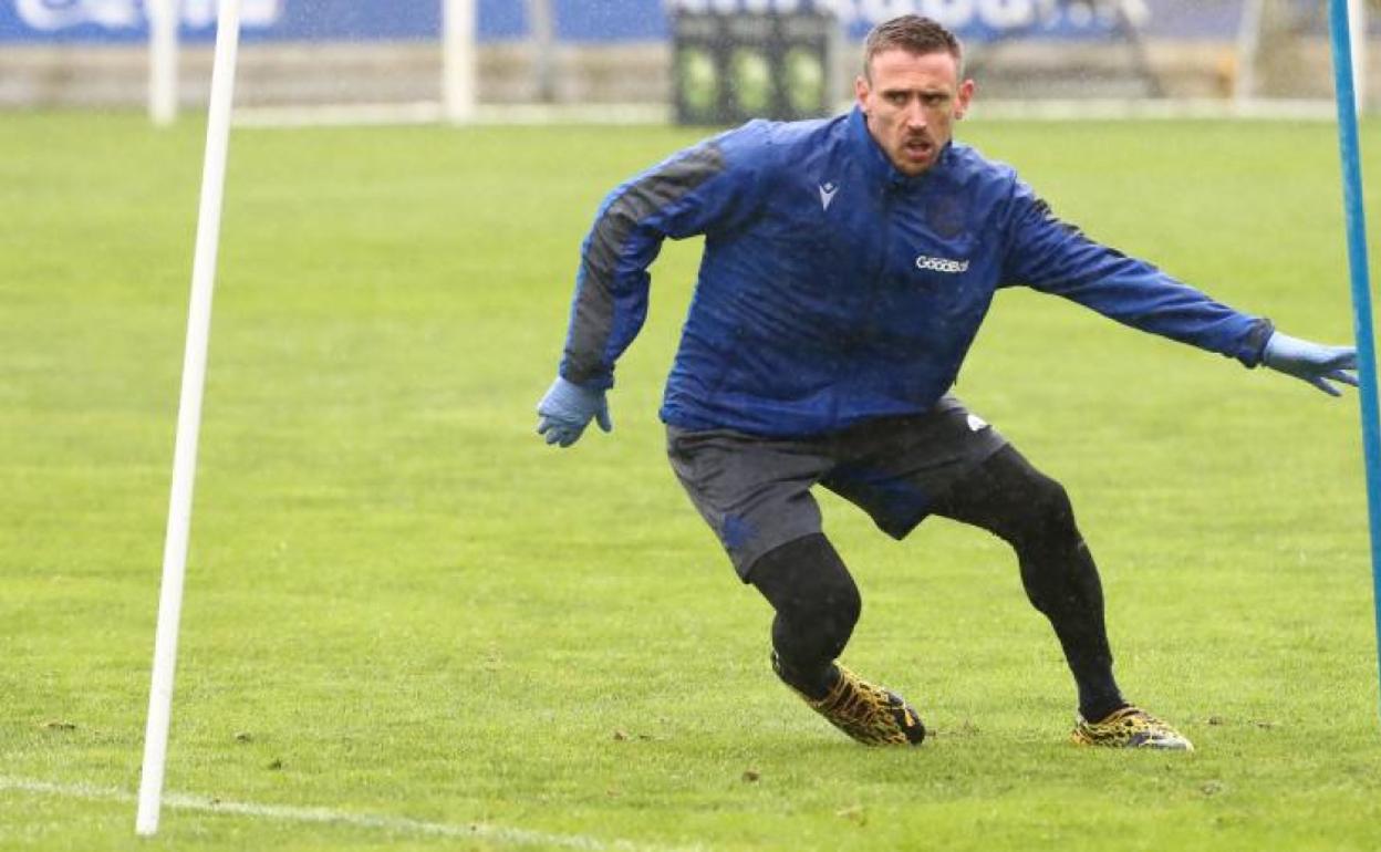 Monreal, ayer en Zubieta. 