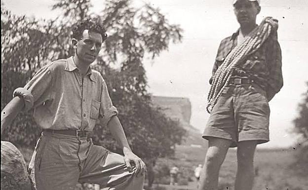 Escalando el Pico del Fraile. 