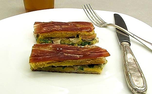 Sandwich de foie y hongos