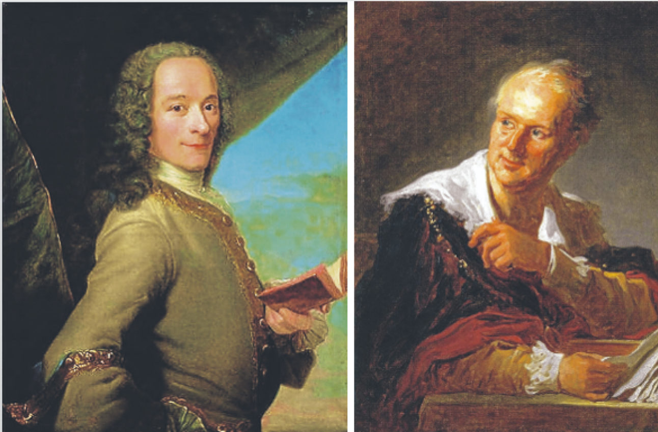Diderot por Fragonard. El filósofo retratado por un célebre artista.