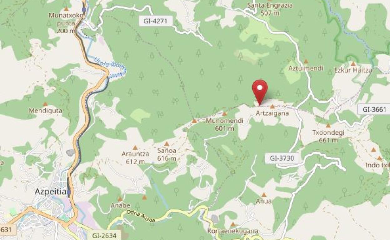 Herido un ciclista al caerse en Errezil