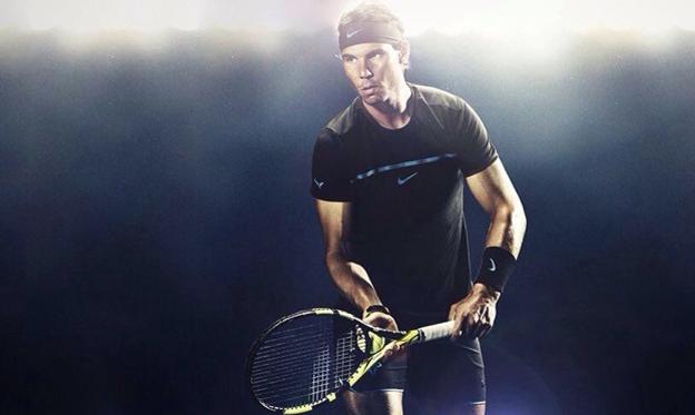 Rafa Nadal, durante un entrenamiento.