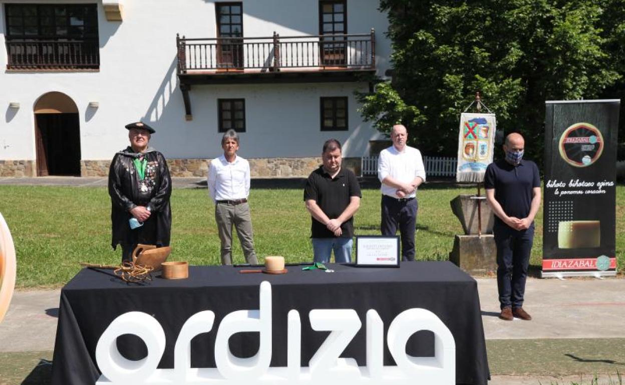 El acto celebrado en el parque de Oiangu.