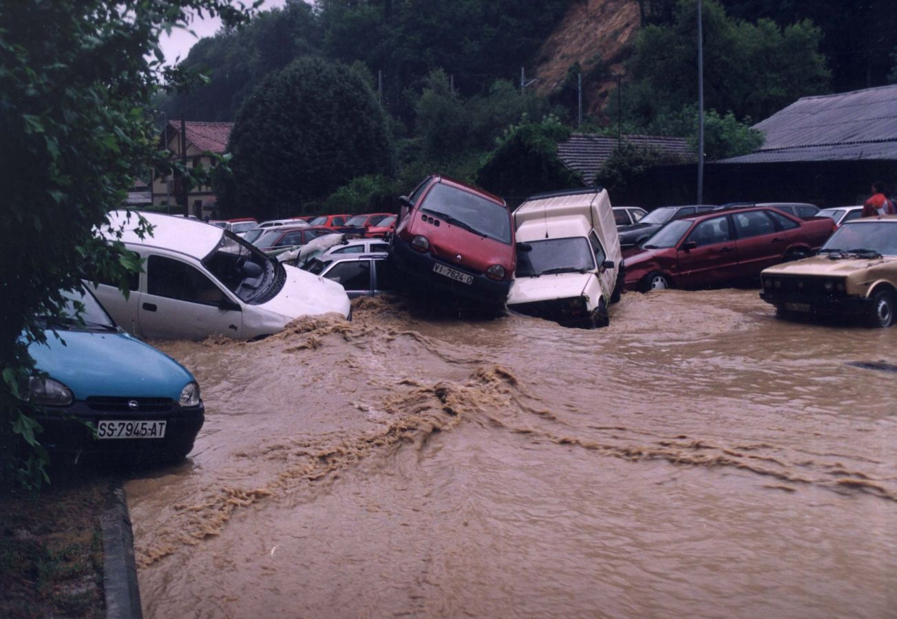 El 1 de junio de 1997 el agua anegó San Sebastián después de que cayeran 230 litros por metro cuadrado en apenas 12 horas