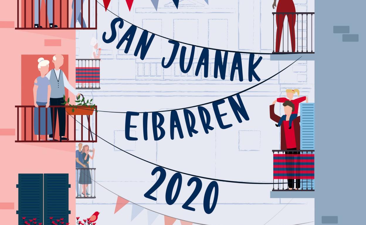 Cartel ganador de fiestas, perteneciente a la elguetarra Eneritz Larrea Arocena.