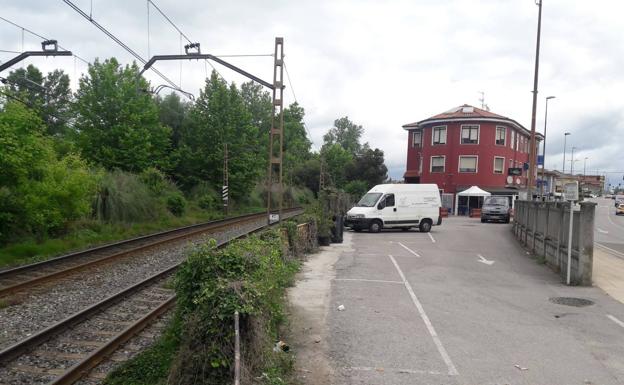 El lugar donde ocurrió el accidente, esta mañana.