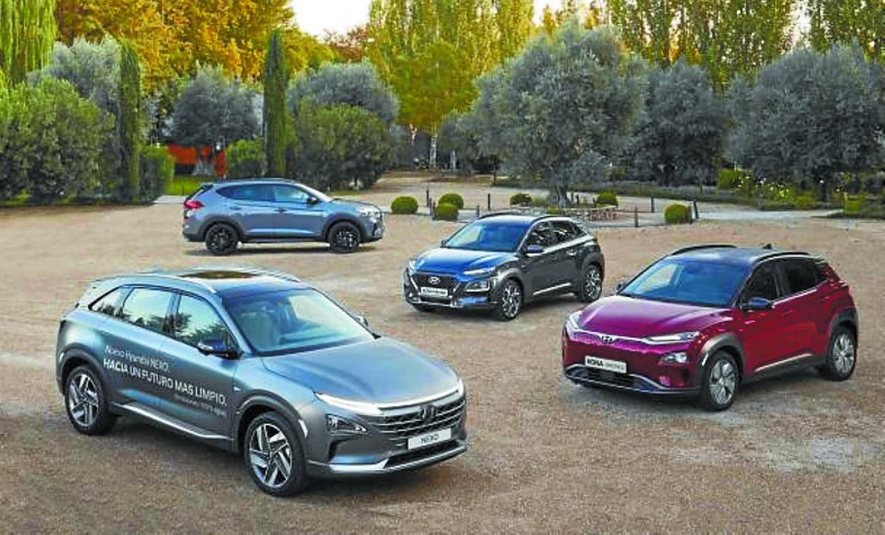 Los SUV de Hyundai ofrecen todas las posibles tecnologías eléctricas.