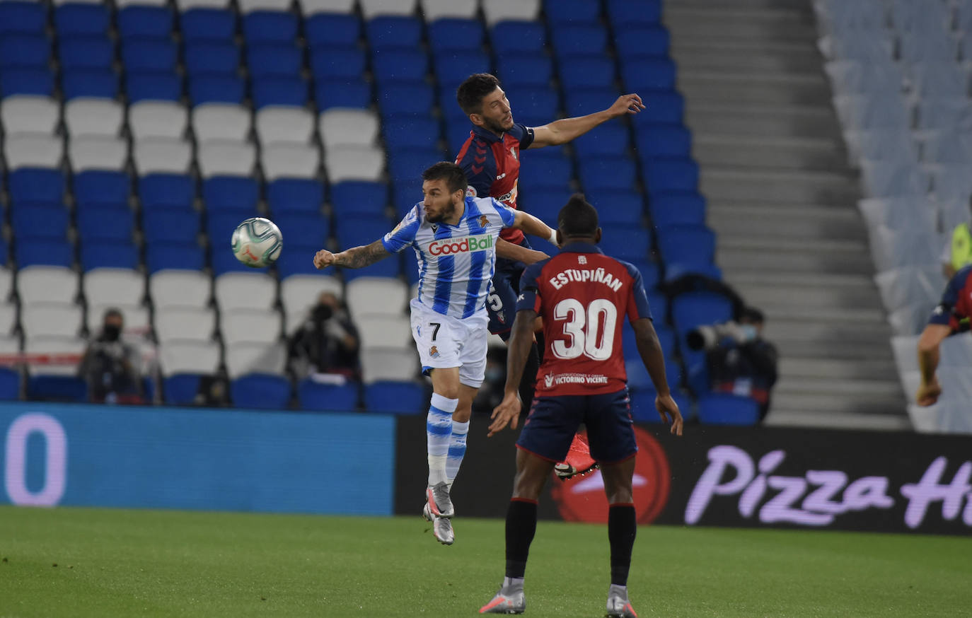 La Real Sociedad y Osasuna han jugado este domingo en el Reale Arena en la vuelta de LaLiga para ambos conjuntos