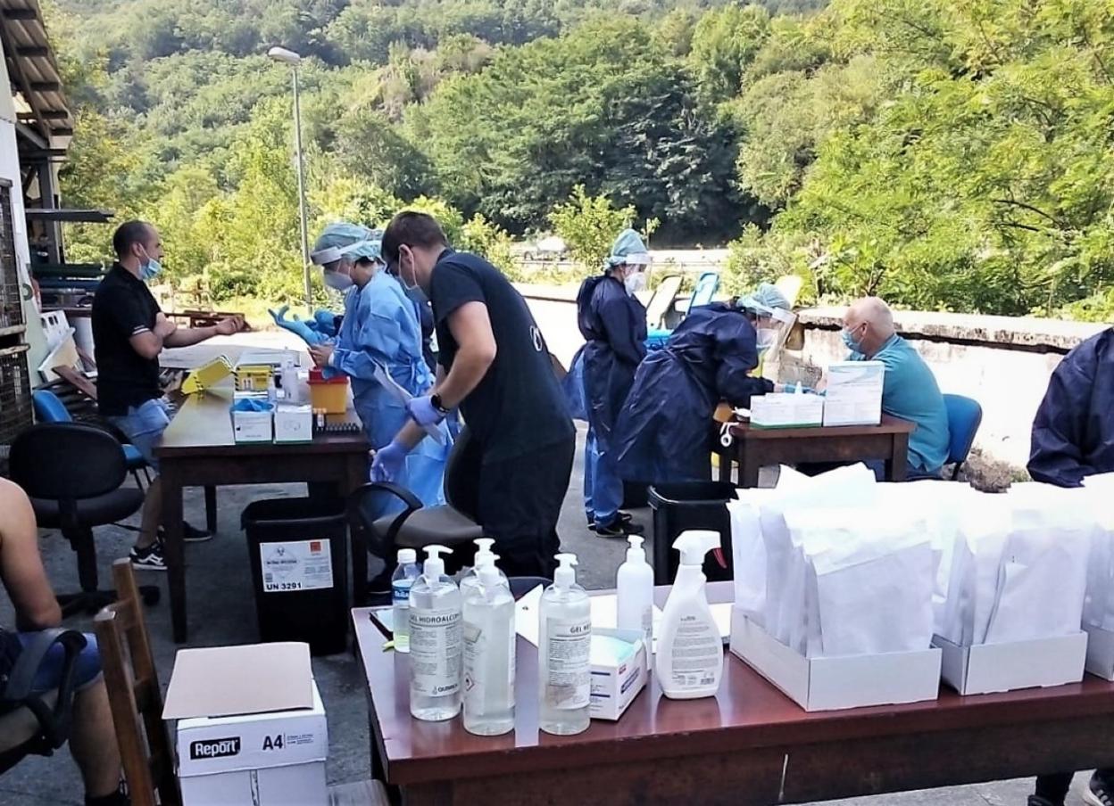 Realización de pruebas en una empresa de Bera. 