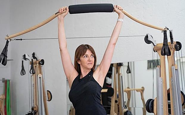 Mendia acude cada lunea a un centro de Gyrotonic