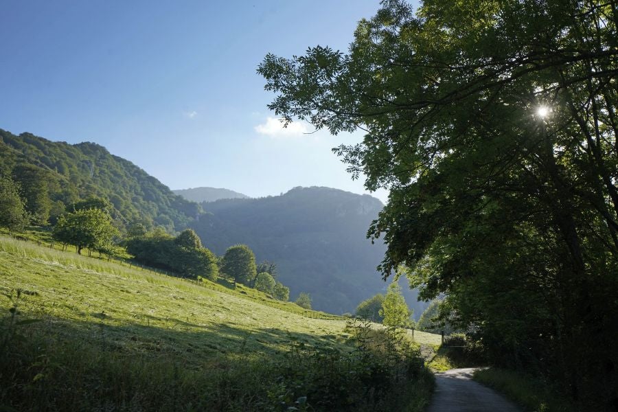 Enclavada en un lugar de gran belleza, al abrigo del Hernio, alberga el espacio artístico Urmara, el museo al aire libre del escultor Koldobika Jauregi