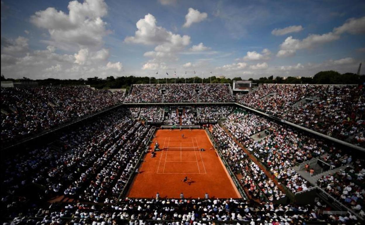 La pista central de Roland Garros. 