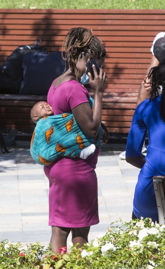 Fotos: Llegada de migrantes a Irun