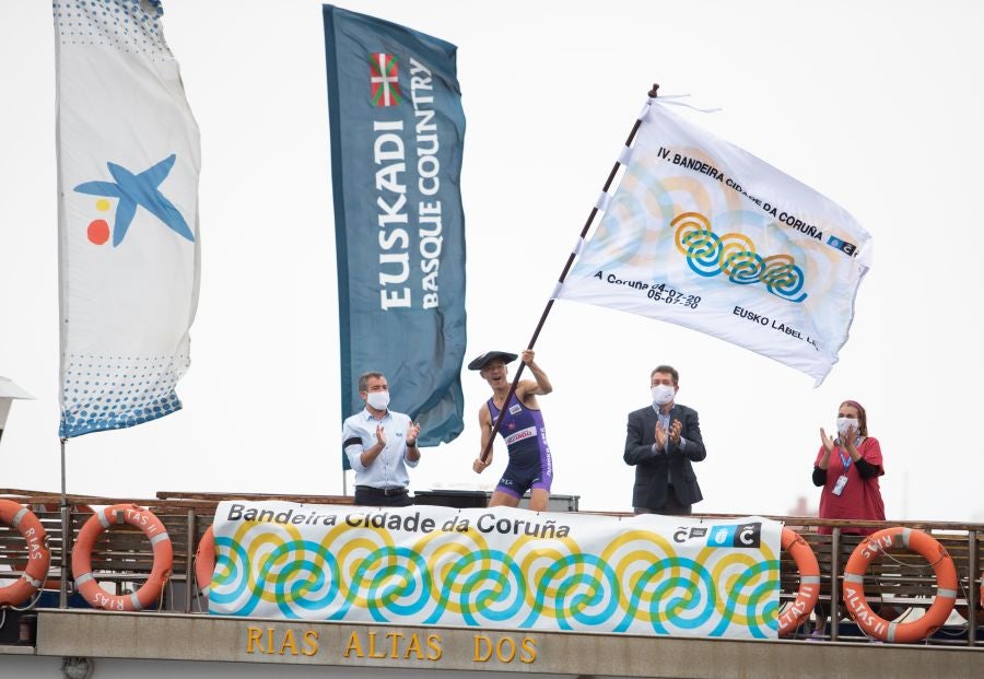 Bandera Cidade da Coruña. 