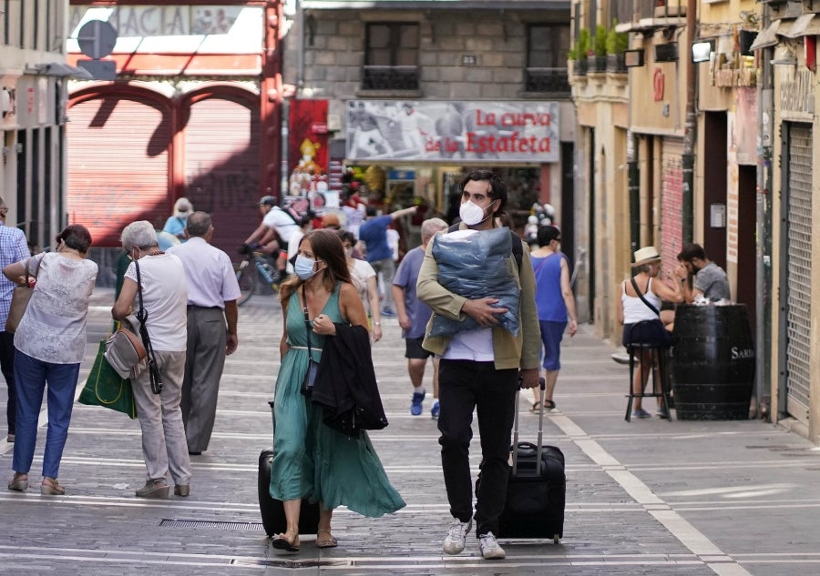 Fotos: Pamplona sin fiestas de San Fermín