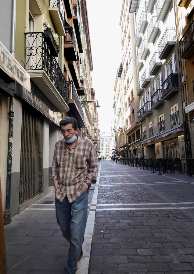 Fotos: Pamplona sin fiestas de San Fermín