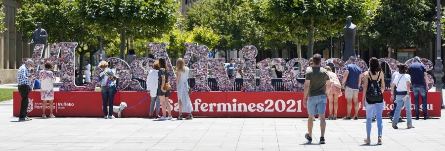 Fotos: Pamplona sin fiestas de San Fermín