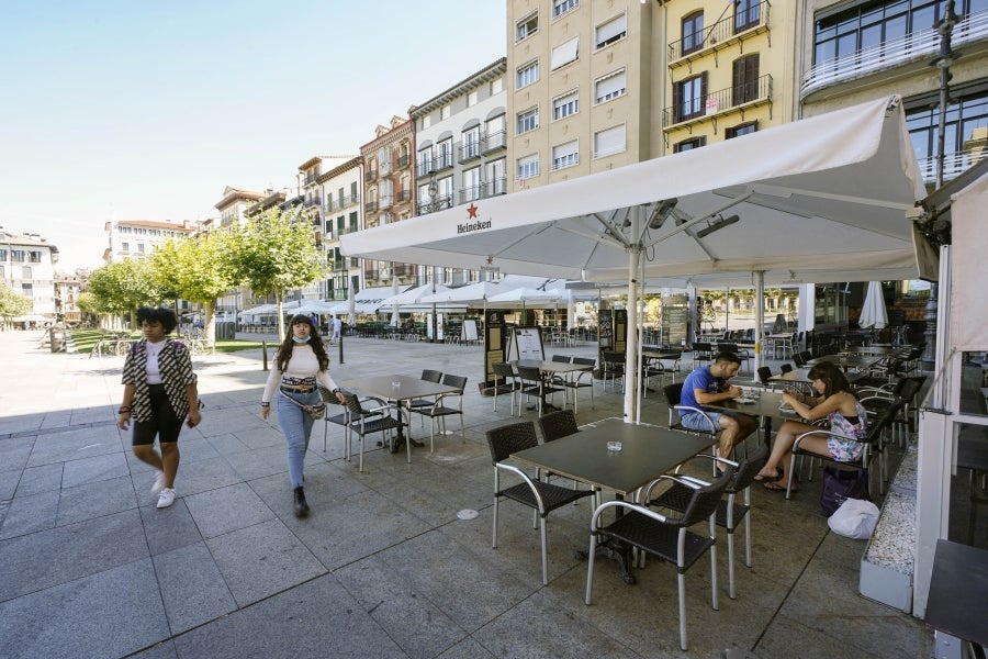 Fotos: Pamplona sin fiestas de San Fermín