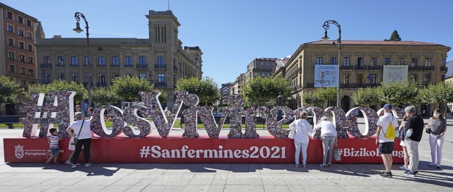 Fotos: Pamplona sin fiestas de San Fermín