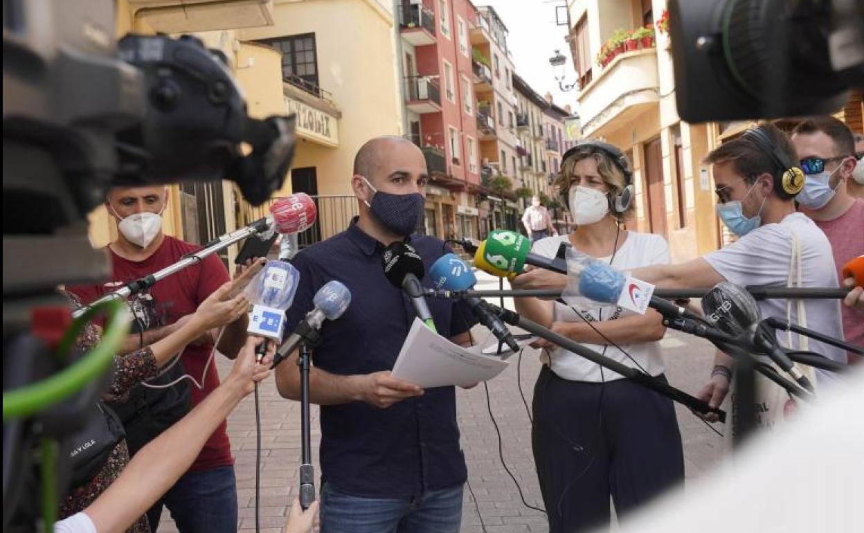 El alcalde de Ordizia en rueda de prensa este miércoles