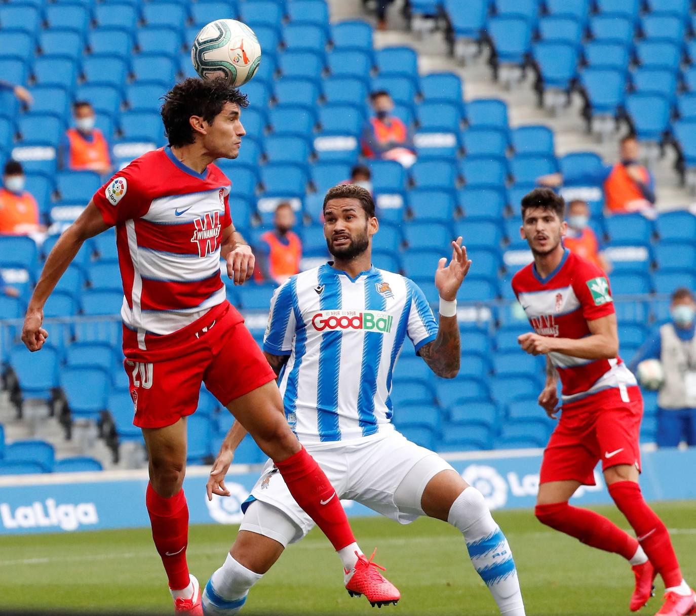 Las imágenes del encuentro disputado entre la Real Sociedad y el Granada en Anoeta