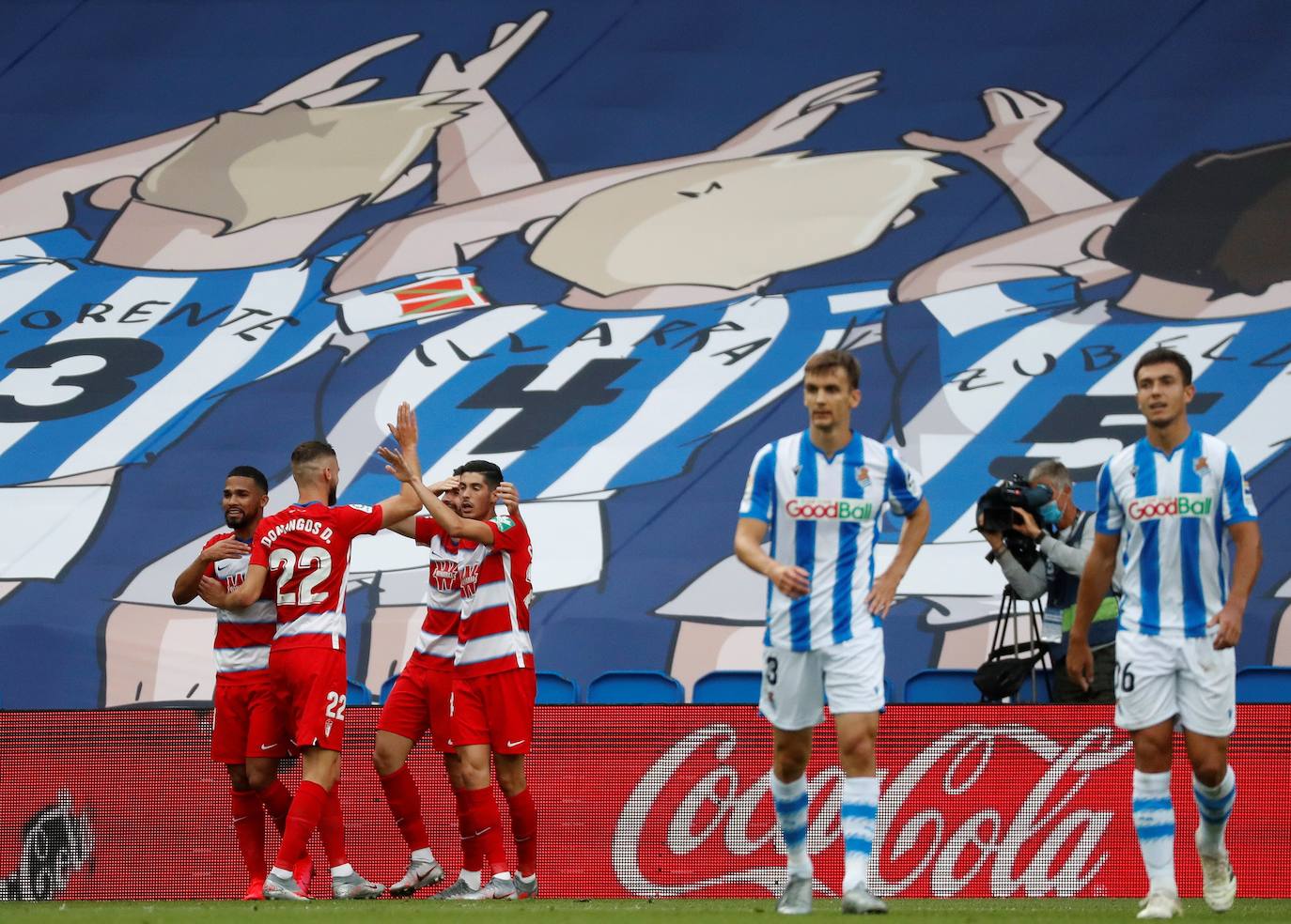 Las imágenes del encuentro disputado entre la Real Sociedad y el Granada en Anoeta