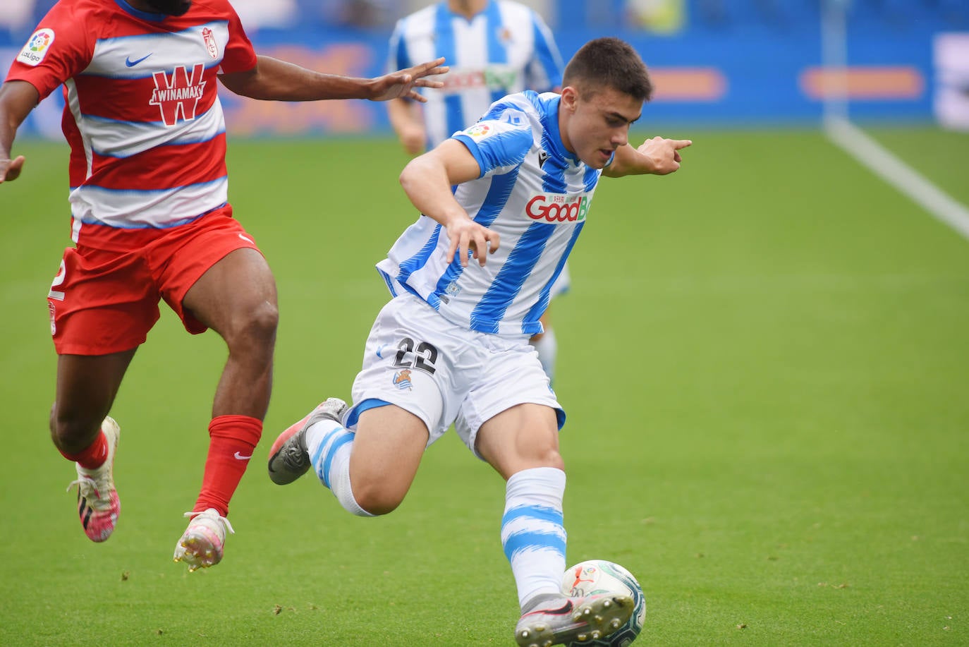 Las imágenes del encuentro disputado entre la Real Sociedad y el Granada en Anoeta