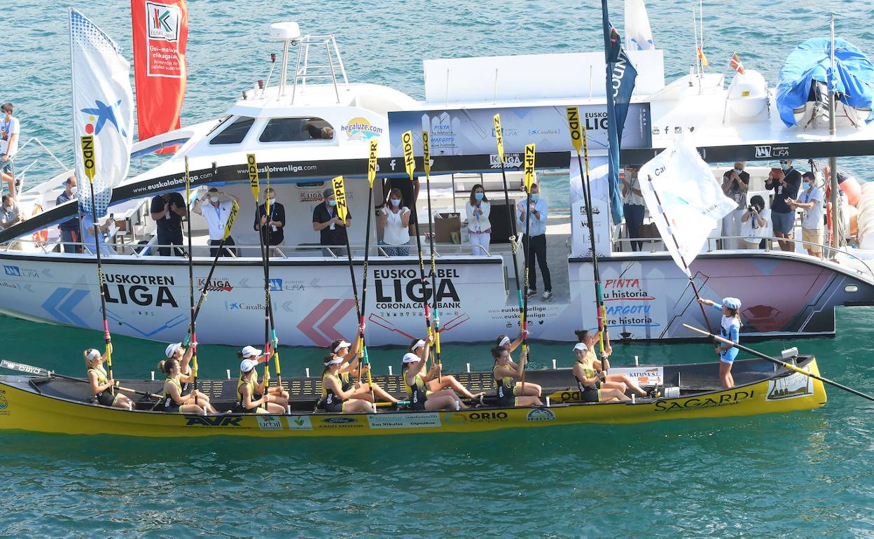 Orio celebra la victoria. 