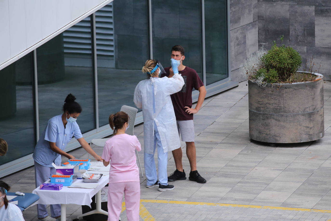 Pruebas PCR en Eibar. 