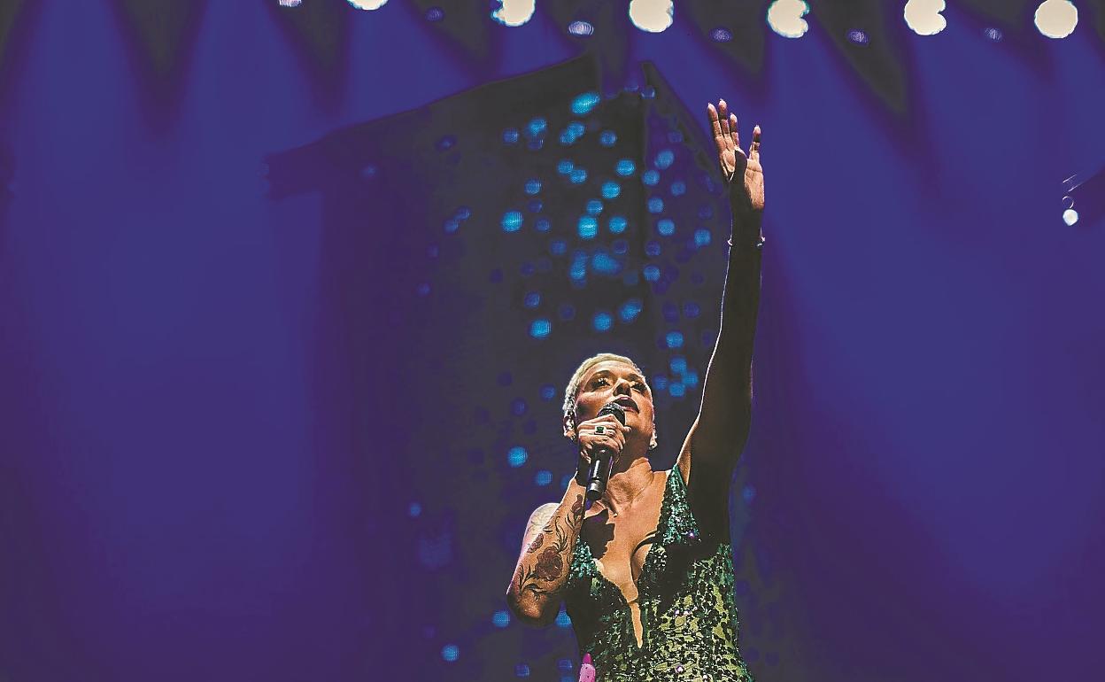 La cantante portuguesa Mariza, durante un concierto reciente