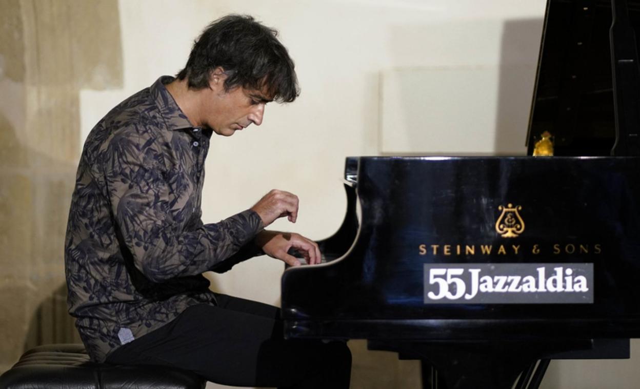 Mikel Azpiroz, ayer en San Telmo. 