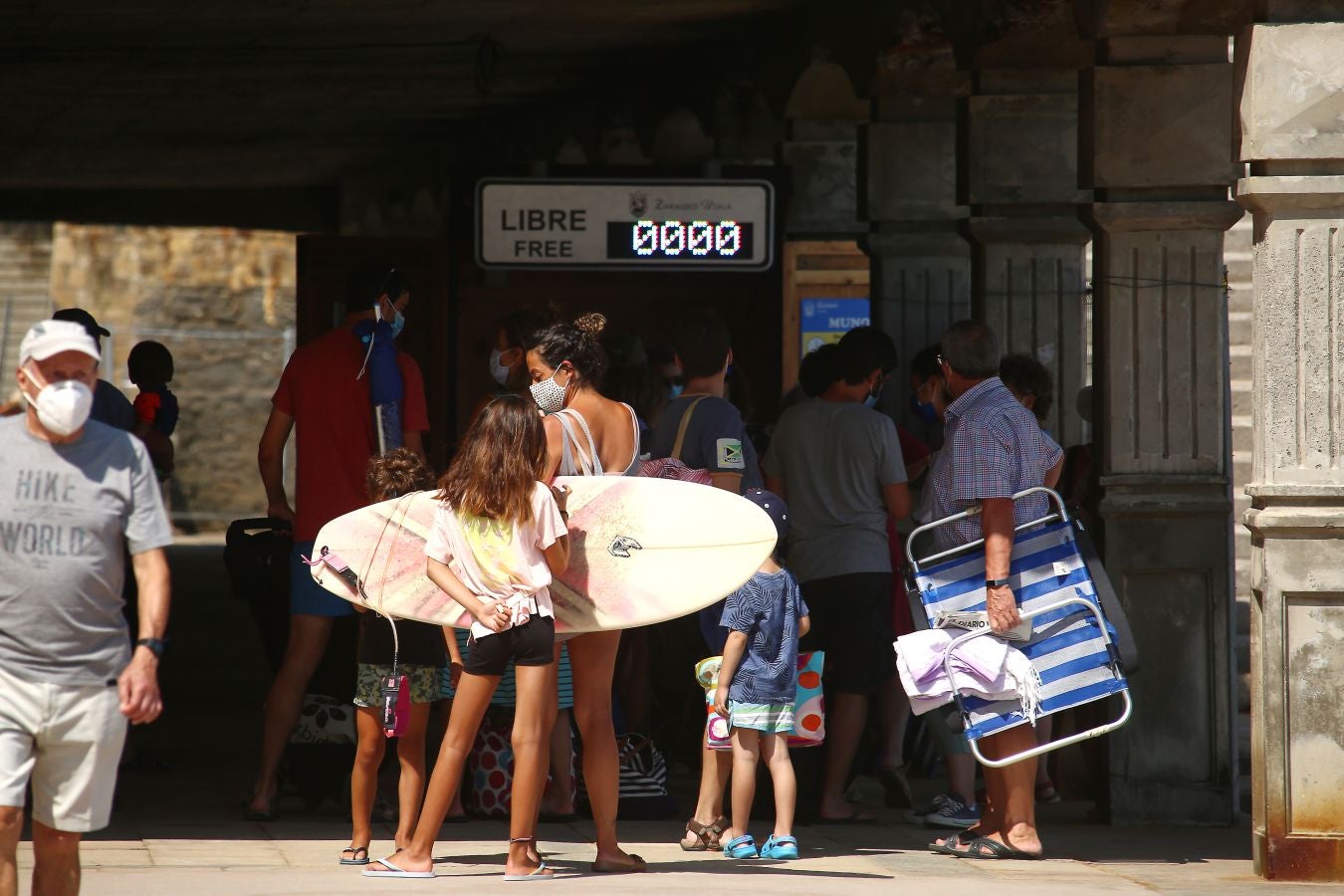 Gipuzkoa se ha despertado con temperaturas de en torno a los 30 grados. Un lunes que anticipa las altas temperaturas de finales de semana