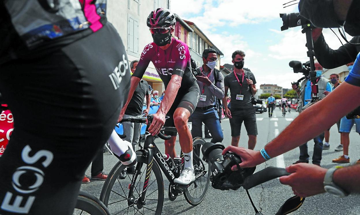 Chris Froome ha retomado la actividad en la Ruta de Occitania con la intención de preparar el Tour. 